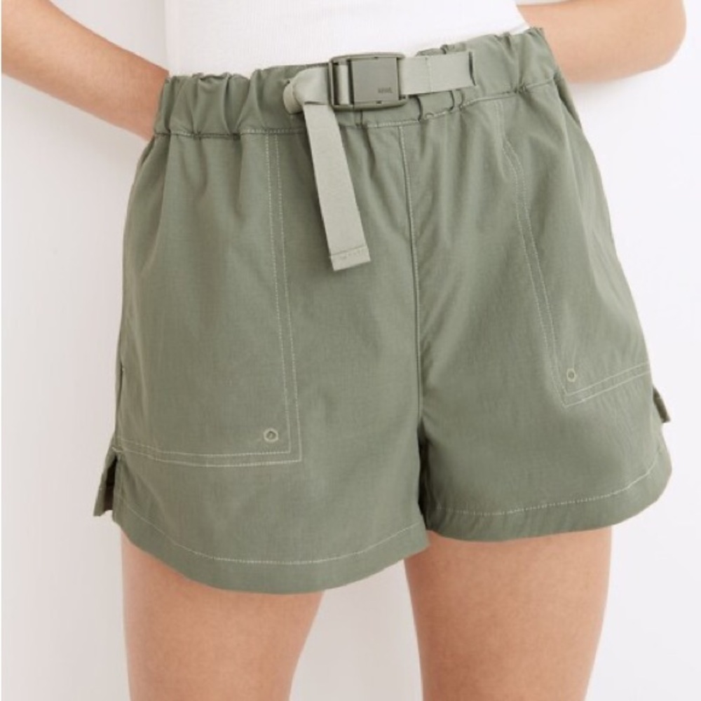 Madewell MWL Hiking Shorts, Simply Sage, size XL, NWT